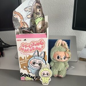 Authentic Exciting Macaron The Monsters Green Grape POPMART Labubu